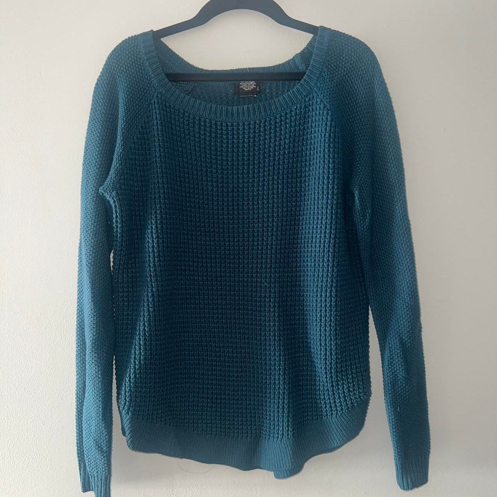 wet seal blue knitted sweater